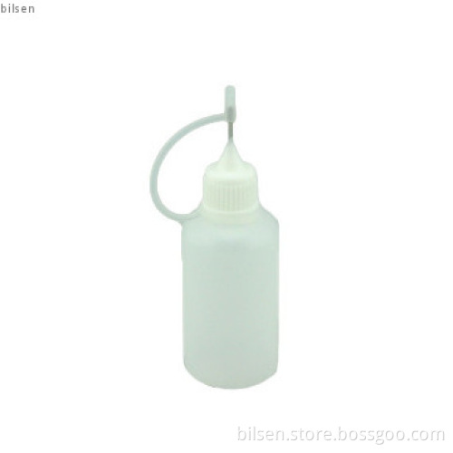 E cig plastic 10ml clear eliquid bottle with colourful cap